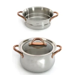 BergHOFF Ouro Gold 3Pc 18/10 Stainless Steel Steamer Set, Glass Lids 17 BergHOFF Ouro Gold 3Pc 18/10 Stainless Steel Steamer Set, Glass Lids -Cookware Store GUEST ea34815d a1da 4a38 8647 083440f9ccb3