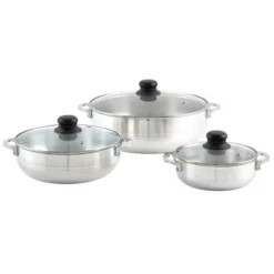 IMUSA 3pc Basic Caldero Set With Glass Lid: Aluminum Cookware, 6-Piece, Electric & Gas Compatible, Hand Wash -Cookware Store GUEST eb1171f6 f6dd 42c8 a735 db4ca2876991