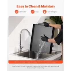 VEVOR Carbon Steel Griddle, 22x16 Inch Universal Flat Top Rectangular Plate, Gas Grill Griddle For BBQ Grill, Teppanyaki, Black 14 VEVOR Carbon Steel Griddle, 22x16 Inch Universal Flat Top Rectangular Plate, Gas Grill Griddle For BBQ Grill, Teppanyaki, Black -Cookware Store GUEST ec0cd23a 5131 48c1 986b 4ca1185a8e33