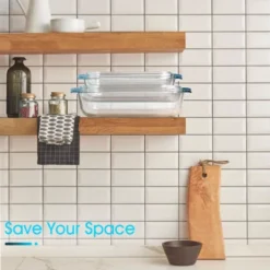 Itopfox 2 QT Rectangular Glass Casserole Dish With Lid, Oven Safe Tempered Glass Bakeware For Cooking, Baking, And Serving -Cookware Store GUEST ec8d8940 3827 486f 8085 1e727dd4009e