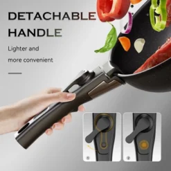 SUGIFT Cookware Set 18-Piece Nonstick Granite Pan Pot Set With Removable Handle Oven Safe Induction Compatible Dishwasher Safe -Cookware Store GUEST ed510b87 196e 4a1d 9a47 b3aff02013d9