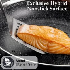 KOCH SYSTEME KOCH SYSTEME CS Hybrid Nonstick Stainless Steel Frying Pan, Omelette Pan With Stay Cool Handle, Dishwasher & Oven Safe