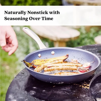 Alva Cookware X Black Angus Nonstick Carbon Steel Frying Pan Skillet, Non-Toxic, Induction Compatible, Stay Cool Handle, Safe Cooking 4 Alva Cookware X Black Angus Nonstick Carbon Steel Frying Pan Skillet, Non-Toxic, Induction Compatible, Stay Cool Handle, Safe Cooking - Image 2