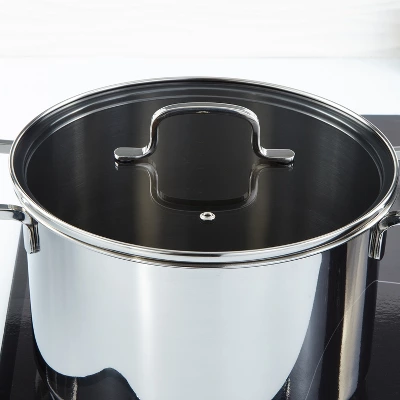 BergHOFF Helix Recycled 18/10 Stainless Steel Stockpots With Glass Lid 10 BergHOFF Helix Recycled 18/10 Stainless Steel Stockpots With Glass Lid - Image 8