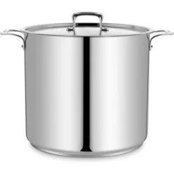 Bakken- Swiss Stockpot Brushed Stainless Steel Induction Pot With Lid And Riveted Handles -Cookware Store GUEST ef778c5f a452 40d7 9248 ac1b9f580b90