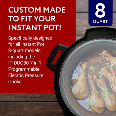 Impresa 8 Qt Insta Pot Silicone Lid / Cover (BPA-free) - Compatible With IP-DUO80 7-in-1 Programmable Electric Pressure Cooker 3 Impresa 8 Qt Insta Pot Silicone Lid / Cover (BPA-free) - Compatible With IP-DUO80 7-in-1 Programmable Electric Pressure Cooker
