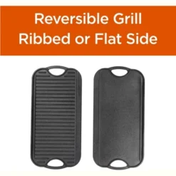 COMMERCIAL CHEF Pre-Seasoned Cast Iron Reversible Grill Griddle 20" X 10", Black 11 COMMERCIAL CHEF Pre-Seasoned Cast Iron Reversible Grill Griddle 20" X 10", Black -Cookware Store GUEST f0a55916 d724 459d bcfd 514e9ea1dcd3
