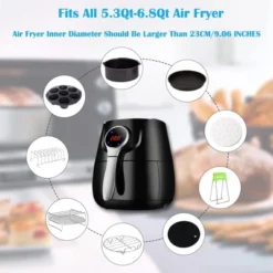 Itopfox 9 Inch Air Fryer Accessories Set With Cupcake Pan, Pizza Pan, Silicone Baking Cup, Recipe Cookbook For 5.3Qt - 6.8Qt Air Fryers 12 Itopfox 9 Inch Air Fryer Accessories Set With Cupcake Pan, Pizza Pan, Silicone Baking Cup, Recipe Cookbook For 5.3Qt - 6.8Qt Air Fryers -Cookware Store GUEST f15e7a9e 655a 4470 987d 008477f2be5a