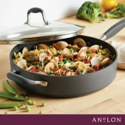 Anolon Advanced Home 5qt Hard Anodized Nonstick Saute Pan With Helper Handle And Lid Moonstone 22 Anolon Advanced Home 5qt Hard Anodized Nonstick Saute Pan With Helper Handle And Lid Moonstone -Cookware Store GUEST f16fb7f8 2da9 4cfb a58a f10043d0af1d