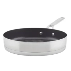KitchenAid 3-Ply Base Stainless Steel 10.25" Nonstick Round Grill Pan: Induction Safe, Dishwasher & Oven Safe Griddle 29 KitchenAid 3-Ply Base Stainless Steel 10.25" Nonstick Round Grill Pan: Induction Safe, Dishwasher & Oven Safe Griddle -Cookware Store GUEST f1847dbb 4060 481f 89a3 3f4664c2be77