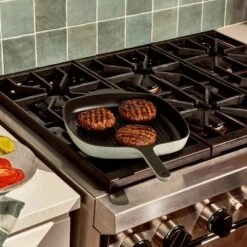Caraway Home Enameled Cast Iron Grill Pan -Cookware Store GUEST f40af40d f8f1 4e2d acea a83d6d4877d1