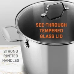 NutriChef 12-Quart Stainless Steel Stock Pot - 18/8 Food Grade Steel Heavy Duty -Cookware Store GUEST f4a581b7 e01a 4c02 b75e d20ad80d4e61