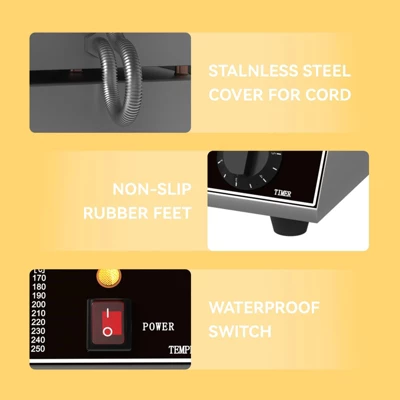 Waffle Maker, Stainless Steel Electric Waffle Machine - 1200W Single Head With Non-Stick Coating For Home & Commercial Use 4 Waffle Maker, Stainless Steel Electric Waffle Machine - 1200W Single Head With Non-Stick Coating For Home & Commercial Use - Image 2