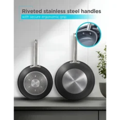 Black & Decker BLACK+DECKER 12-Piece Ceramic Hard Anodized Aluminum Cookware Set, Pots And Pans Set With Ceramic Non-Stick Coating -Cookware Store GUEST f52a4463 3810 447c 893c 0ec88edf5c4e