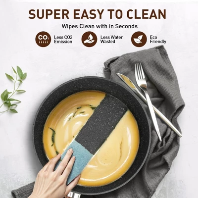 Captiva Designs Nonstick Granite Cookware And Bakeware Set With Heat-Resistant Bakelite Handle 11 Captiva Designs Nonstick Granite Cookware And Bakeware Set With Heat-Resistant Bakelite Handle - Image 9