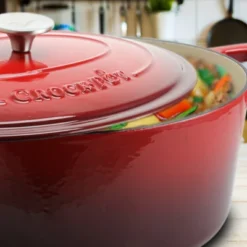 Crock-Pot Crock Pot Artisan 7 Quart Oval Enameled Cast Iron Dutch Oven In Scarlet Red 11 Crock-Pot Crock Pot Artisan 7 Quart Oval Enameled Cast Iron Dutch Oven In Scarlet Red -Cookware Store GUEST f6a6dd89 c349 4c00 9777 1ce95353f575