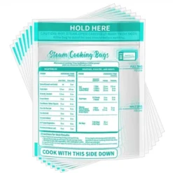 Itopfox 100 Pcs Reusable Zipper Microwave Steam Bags For Cooking Vegetables, Potatoes, And Meat - Leakproof & Durable -Cookware Store GUEST f6a7bc7a 6140 40b6 b13a 572de39fc8d7