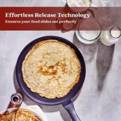 Alva Energy Ceramic Nonstick Griddle Pan Flat Nonstick Cooking Pan, Stay Cool Handle, Non Toxic, Compatible With All Stovetops & Induction Safe