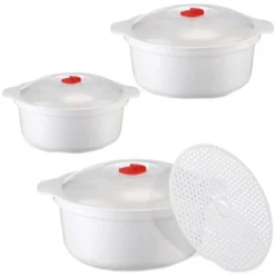 Itopfox 3-Piece Microwave Bowls With Lids And Steam Rack, Assorted Sizes For Soup, Noodles, Leftovers, Dishwasher Safe, Dorm & Kitchen Essentials 13 Itopfox 3-Piece Microwave Bowls With Lids And Steam Rack, Assorted Sizes For Soup, Noodles, Leftovers, Dishwasher Safe, Dorm & Kitchen Essentials -Cookware Store GUEST f744c562 51b3 444d b822 6514489cbe37