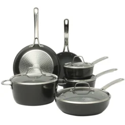 Sur La Table Kitchen Essentials Cool Commune Hard Anodized 10 Piece PFA Free Ceramic Non Stick Interior Cookware Set -Cookware Store GUEST f7dea976 60ca 4c44 8880 7de023199f2c