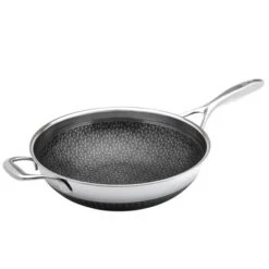 Livwell Brands Diamond Clad 12" Hybrid Nonstick Stainless Steel Wok Pan: Tri Ply, Oven & Dishwasher Safe, Stay-Cool Handle -Cookware Store GUEST f836bd8e 00f2 4582 9428 43b181ad7d6f