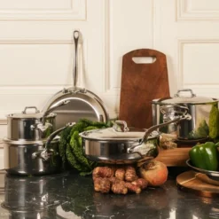Mauviel M'Cook Stainless Steel 5 Piece Cookware Set -Cookware Store GUEST f865a193 285d 4c7c a018 4588caf94300
