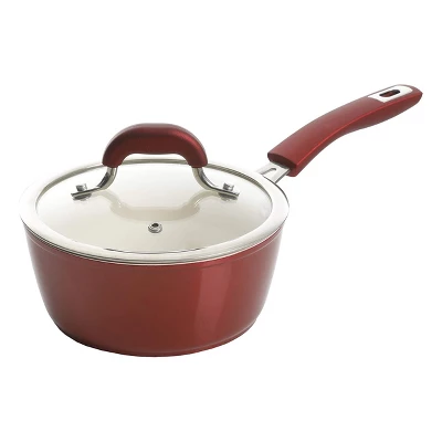 Kenmore Arlington Aluminum Ceramic Coated Nonstick Cookware Set In Metallic Red 5 Kenmore Arlington Aluminum Ceramic Coated Nonstick Cookware Set In Metallic Red - Image 3