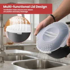 Itopfox Large Microwave Cookware Steamer With Removable Filter And Lockable Lid - BPA Free, Dishwasher Safe For Cooking Vegetables And More -Cookware Store GUEST f8e9aab0 f0d9 4dfc 84f6 93fe7c27733b