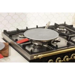 Alpha Living 13", 11.5", 9.5" Splatter Guards For Frying Pan & Food Strainer And Universal Cookware - Stops 99% Of Hot Oil Splash - RED Handle -Cookware Store GUEST f94b0df5 1a69 4a58 a9cc 331cbf336411