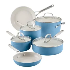 KitchenAid Hard Anodized 10pc Nonstick Ceramic Cookware Pots And Pans Set - Blue Velvet: Tempered Glass Lids, Stainless Steel Handles 23 KitchenAid Hard Anodized 10pc Nonstick Ceramic Cookware Pots And Pans Set - Blue Velvet: Tempered Glass Lids, Stainless Steel Handles -Cookware Store GUEST f973613f 84c9 443a b85c bbfba8cb1f96