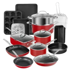 Granitestone 20 Piece Nonstick Red Cookware And Bakeware Set -Cookware Store GUEST f99e685f 8741 4233 9f2b e21222e4b2d6