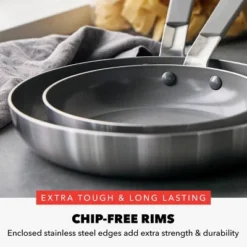 Bobby Flay 2pk (8" And 10") Stainless Steel Ceramic Nonstick Fry Pan Set -Cookware Store GUEST f9bf4059 7496 4076 8b3f 276fb8d90fd4