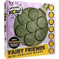 Fairy Friends Mini Pancake Pan - Make 7 Unique Flapjacks - Nonstick Griddle For Breakfast Princess Magic & Quick Easy Cleanup- Adorable And Bite Sized -Cookware Store GUEST fa91e802 bbf3 451a bdc7 2d51a00370f1