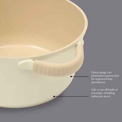 Gibson Elite Folkstone 13 Piece Pots And Pans Durable Cast Aluminum PFA Free Non Stick Ceramic Cookware Set 14 Gibson Elite Folkstone 13 Piece Pots And Pans Durable Cast Aluminum PFA Free Non Stick Ceramic Cookware Set - Image 12