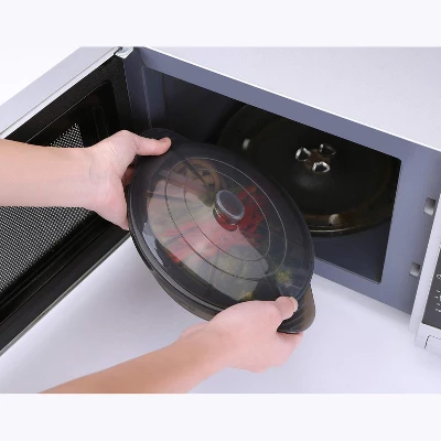 Itopfox Microwave Steamer Cooker Collapsible Bowl With Handle Lid For Vegetables Fish Meal Prep Food Silicone Steamer Cookware Dishwasher Safe, Black 5 Itopfox Microwave Steamer Cooker Collapsible Bowl With Handle Lid For Vegetables Fish Meal Prep Food Silicone Steamer Cookware Dishwasher Safe, Black - Image 3