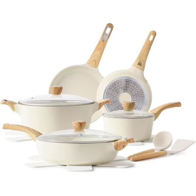 BRINJOY 14-Piece Ceramic Cookware Set - Non-Toxic Nonstick Healthy Kitchen Cookware Induction Compatible 7 BRINJOY 14-Piece Ceramic Cookware Set - Non-Toxic Nonstick Healthy Kitchen Cookware Induction Compatible - Image 5