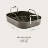 All-Clad Essentials Hard Anodized Nonstick Roaster With Rack 11x14 Inch