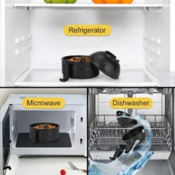 Itopfox Ramen Bowl Set With Chopsticks And Spoon, Microwave Pasta Cooker, College Dorm Essentials For Girls And Guys (Black) -Cookware Store GUEST fd096690 2524 47c4 a07b 5e4c0e00d1fe