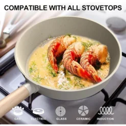 Imarku Nonstick Frying Pans, Granite Frying Pan, 9.5 In Professional Cookware With Detachable Handles, Compatible With All Stovetops, PFOA Free, Cream 13 Imarku Nonstick Frying Pans, Granite Frying Pan, 9.5 In Professional Cookware With Detachable Handles, Compatible With All Stovetops, PFOA Free, Cream -Cookware Store GUEST fe768401 90fc 4faa a8aa 0a4aa2789c86