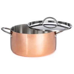 BergHOFF Copper Tri-Ply 6Pc Cookware Set, Matching Lids, Polished -Cookware Store GUEST ff1521ec 7a64 477a 95a7 668d4ccab1db