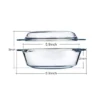 Itopfox Small Round Glass Casserole Dish With Lid, Microwave And Oven Safe Mini Glass Bowl For Cooking And Serving -Cookware Store GUEST ff2c1bc8 6836 407d 8918 7a72495743a4