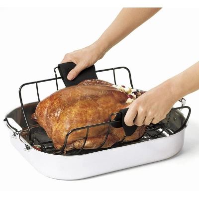 Cuisipro Roast & Serve Non-Stick Turkey And Poultry Roasting Rack, Black 3 Cuisipro Roast & Serve Non-Stick Turkey And Poultry Roasting Rack, Black